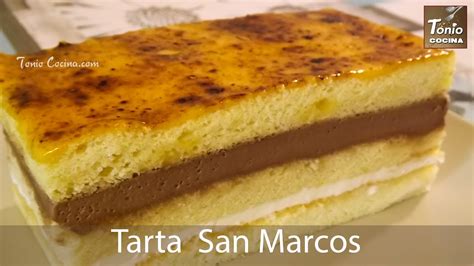 TARTA SAN MARCOS o Tarta de Yema tostada   YouTube