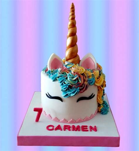 TARTA UNICORNIO CARMEN   Cake by Camelia   CakesDecor