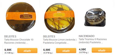 Tartas Mercadona: postres con la mejor relacion calidad precio