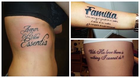 Tatuajes con frases de amor ¡Ideas para marcar tu piel en ...