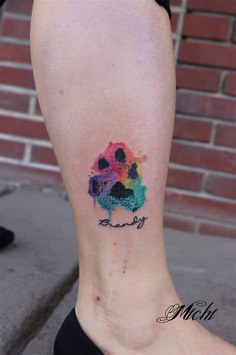 Tatuajes con la Huella de Tu Perro   yalosabes.com