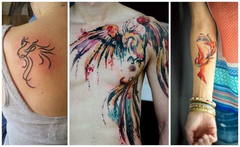 Tatuajes de ave fénix para mujeres y hombres que han renacido