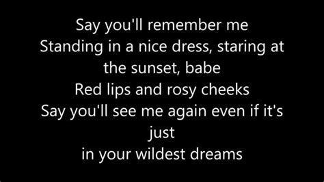 Taylor Swift   Wildest Dreams Lyrics   YouTube