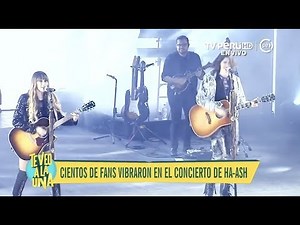 Te veo a la una  TV Perú    Cientos de fans vibraron en el concierto de  Ha ash    13/06/2018
