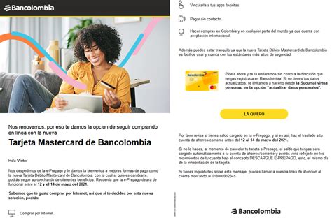Tecnología   Bancolombia se despide de la E Prepago