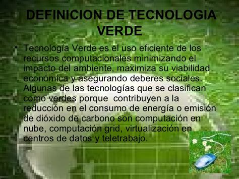 Tecnología verde