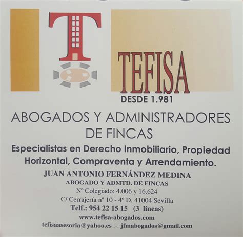 Tefisa Asesoría   Sevilla   Cerrajería, 10 4 D | ADMINISTRADORES DE ...