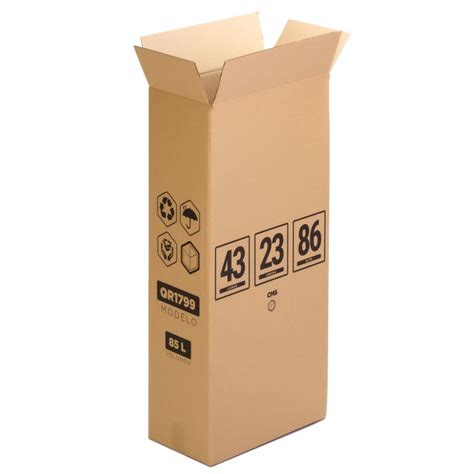 TeleCajas | Caja de Cartón Rectangular 43x23x86 cms