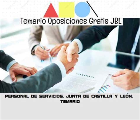 [ Temario PDF ] PERSONAL DE SERVICIOS. JUNTA DE CASTILLA Y ...