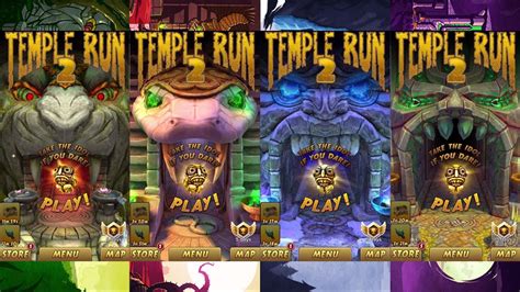 Temple Run 2 Lost Jungle VS Blazing Sands VS Frozen ...