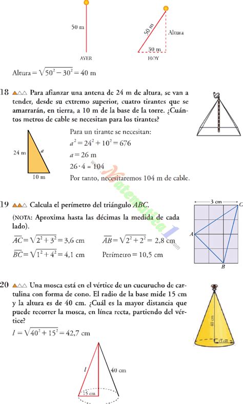 Teorema De Pitagoras Ejemplos Resueltos