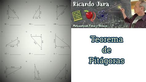 Teorema de Pitágoras Ejercicios Resueltos   YouTube