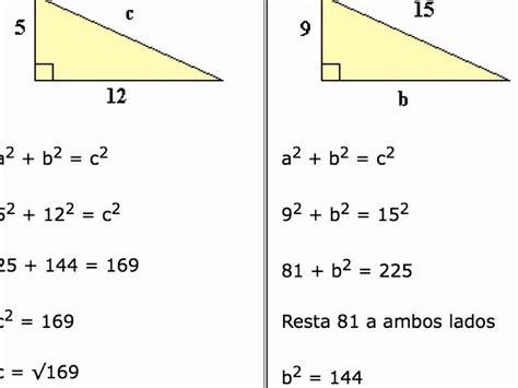 Teorema De Pitagoras Formula Ejemplos   slidesharetrick
