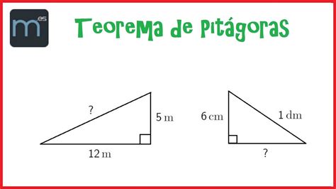 Teorema de Pitágoras   YouTube | Teorema de pitagoras, Matematicas ...