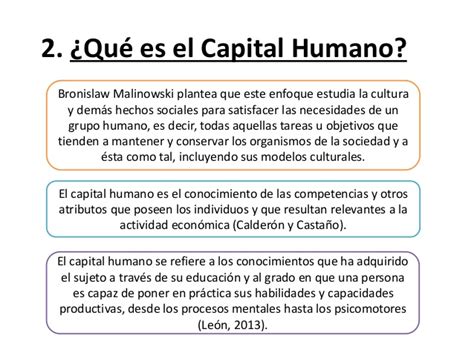 Teoría del Capital Humano
