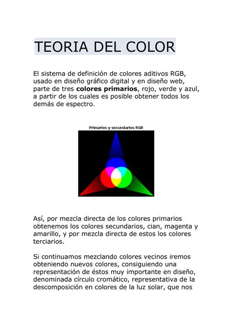 teoria del color pdf
