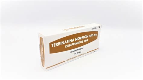 TERBINAFINA NORMON 250 mg COMPRIMIDOS EFG, 28 comprimidos ...