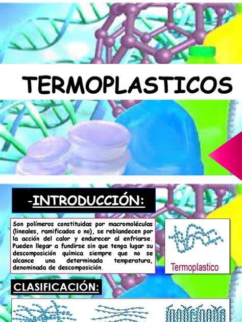 TERMOPLASTICOS.pptx | Polímeros | Rieles
