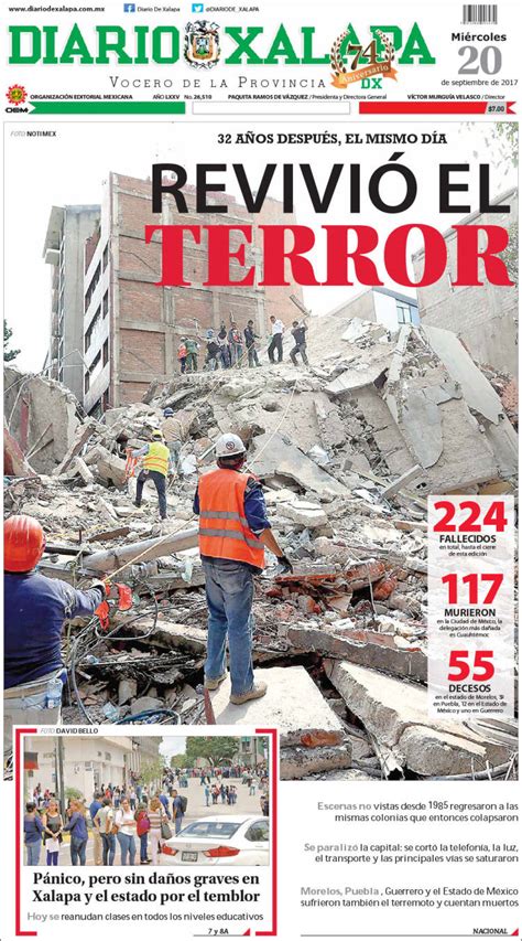 Terremoto en México: Las portadas del dolor y la ...