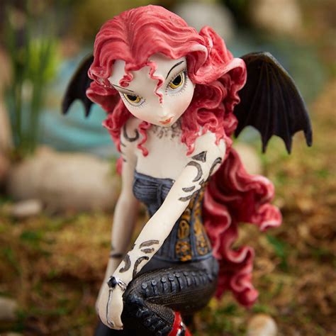 Terri Fantasy Punk Gothic Fairy Figurine   Fairy Garden ...