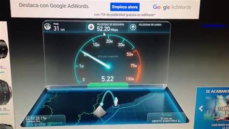 Test de Velocidad fibra Ono Vodafone 50Mb Tarragona   YouTube