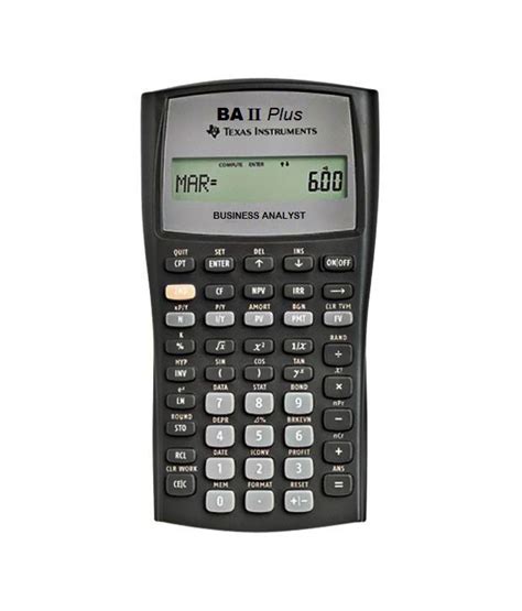 Texas Instruments BA II Plus Financial Calculator: Buy ...