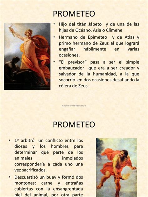 TEXTO 1 PROMETEO | Prometeo | Mitologia Europea