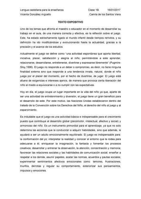 Texto expositivo   Lengua Castellana   UB   StuDocu