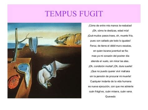 Texto literario / Tempus Fugi | Topicos literarios ...