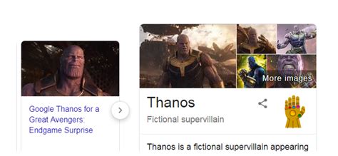 Thanos easter egg dropped by Google as  Avengers: Endgame ...