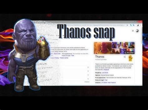 Thanos snap | google tricks   YouTube