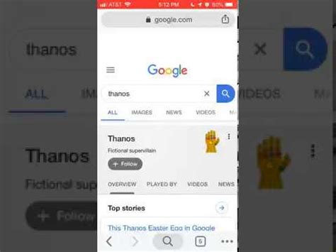 Thanos snap trick on Google   YouTube