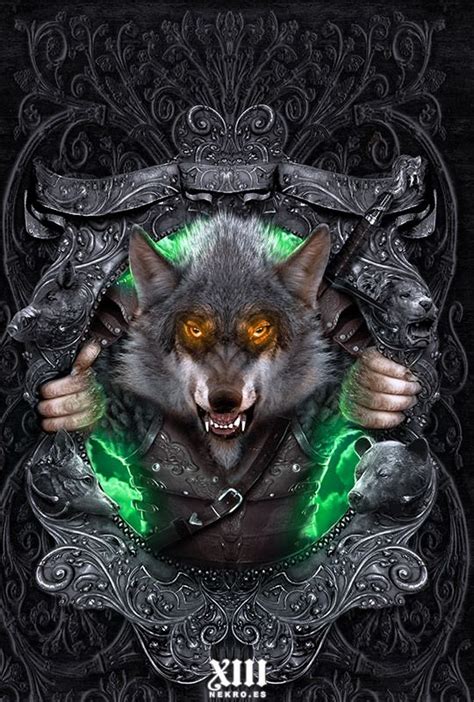 The art of Nekro   The Rise of the Wolf  Wereworld, #1  by ...