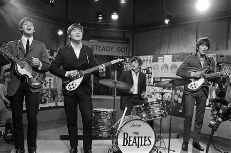 The Beatles on U.K television show  Ready, Steady, Go ...