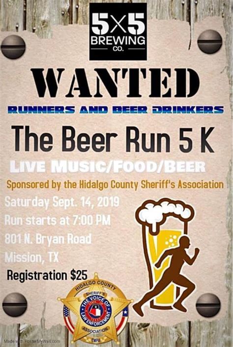 The Beer Run 5K at 5x5 Brewing Co., Mission