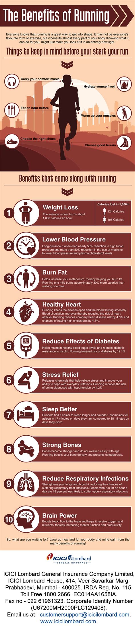 The Benefits Of Running [Infographic]