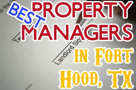 The Best Property Management Companies in the Fort Hood Area