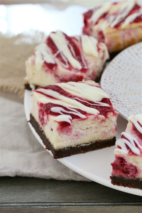 The BEST White Chocolate & Raspberry Cheesecake Slice ...