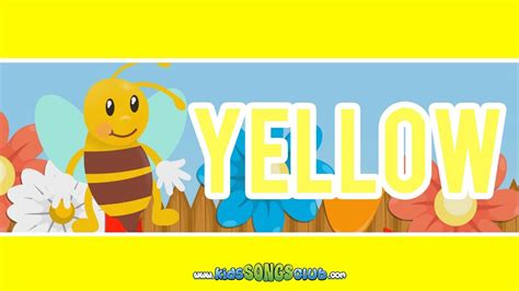 The Color Yellow Song | Kids Songs with Action And Lyrics ...