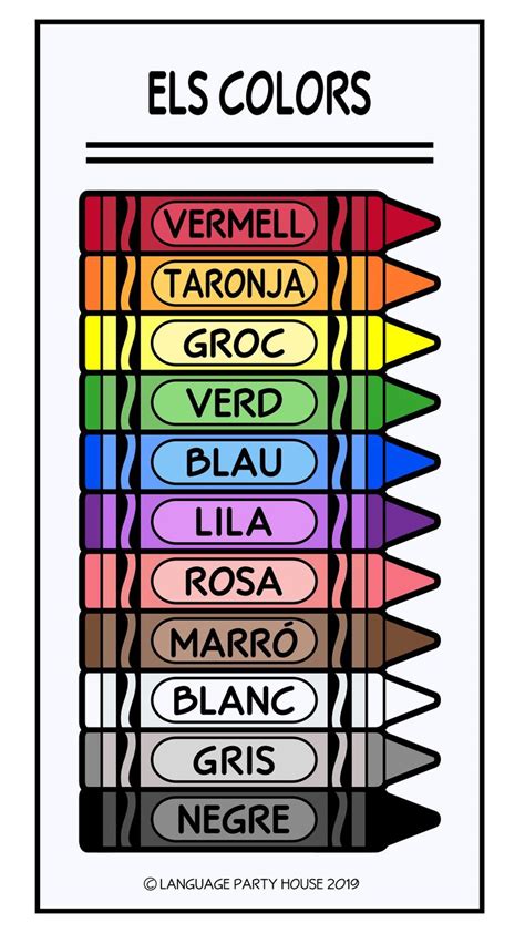 The colors in Catalan / Els colors en català | Catalan language ...