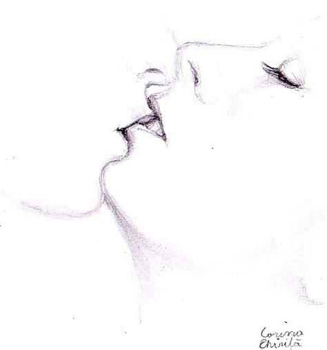 The kiss   Pencil drawing | More paintings by Corina ...