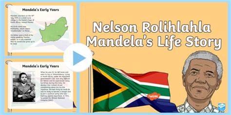 The Life Story of Nelson Mandela PowerPoint teacher made