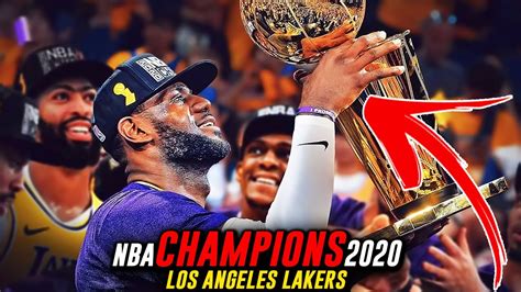 The Los Angeles Lakers Win The 2020 NBA Championship   YouTube