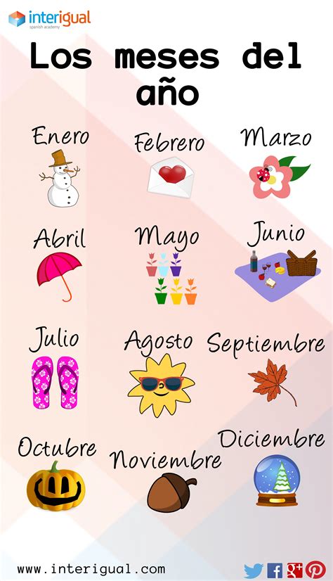 The months of the year Spanish | Recursos de enseñanza de español ...