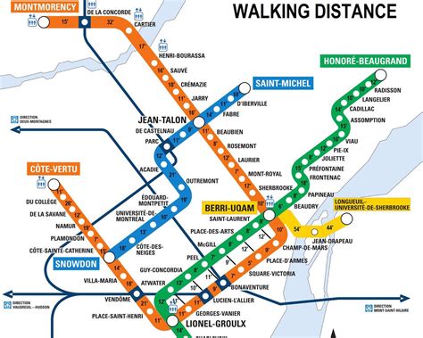 The Montreal Walking Distance Metro Map MTL Blog