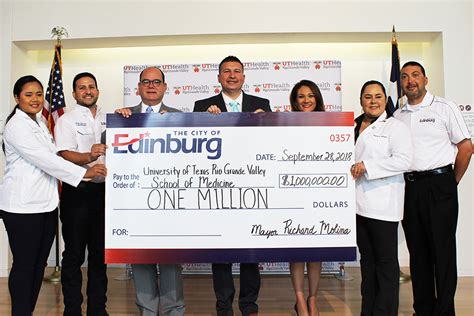 The Newsroom   City of Edinburg presents $1 million check ...