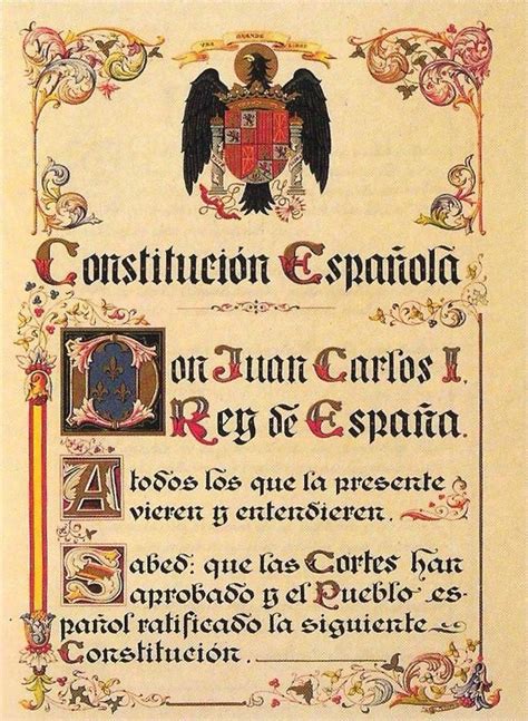 The original document of the current Spanish Constitution ...