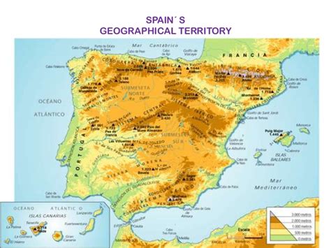 The physical geography of Spain Victoria
