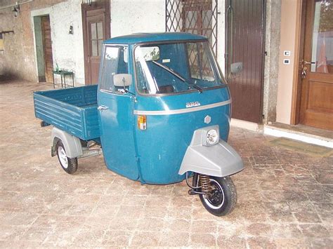 The Piaggio Ape is a three wheeled vehicle produced by Piaggio since ...