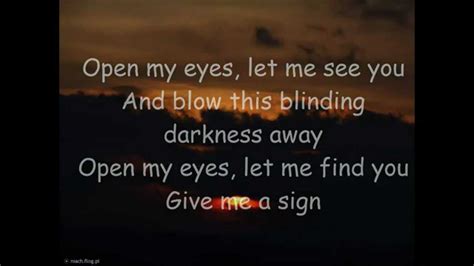 The Rasmus   Open My Eyes Lyrics   YouTube